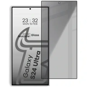 Kup Prywatyzujące szkło hartowane Bizon Glass Edge Shadow do Samsung Galaxy S24 Ultra przyciemniane z czarną ramką - BIZ4878 - {ean13} - Sklep Home Screen