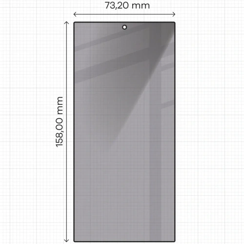 Buy Bizon Glass Edge Shadow Samsung Galaxy S24 Ultra tinted with a black frame - BIZ4878 - {ean13} - Home Screen Store Europe