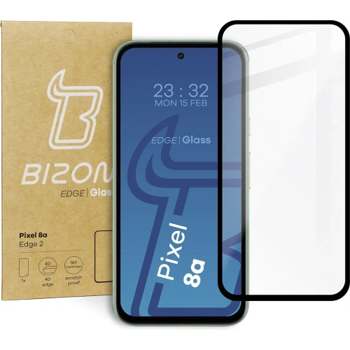 Kup Bizon Glass Edge 2 Pixel 8a schwarz - BIZ5451 - {ean13} - Sklep Home Screen