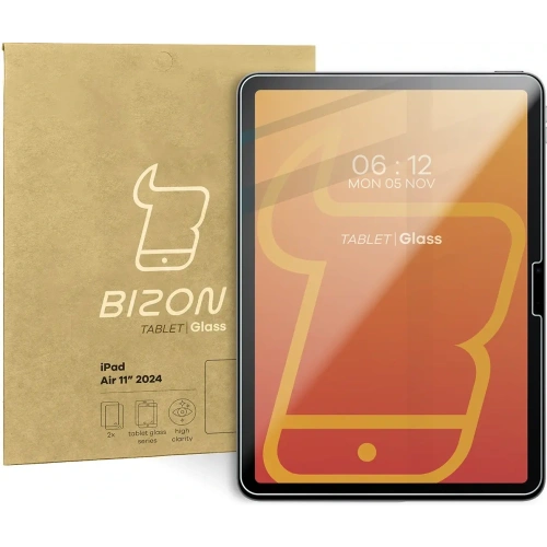 Kup Bizon üveg tab egyértelmű Apple iPad Air 11" 6. generáció 2024 [2 CSOMAG] - BIZ5454 - {ean13} - Sklep Home Screen