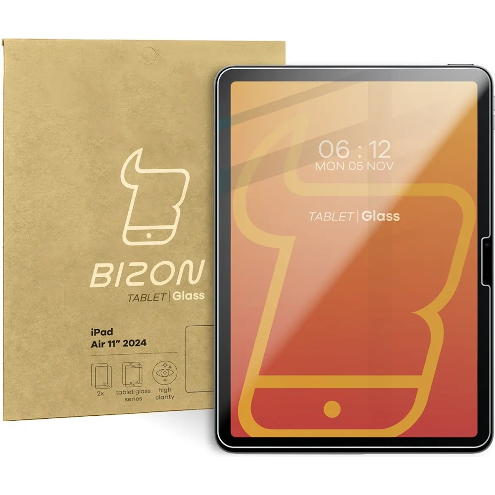 Szkło hartowane Bizon Glass Tab Clear do iPad Air 11" 6 gen. 2024 [2 PACK]