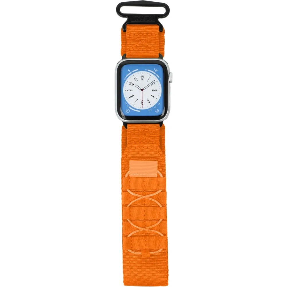 Sportowy pasek do zegarka Bizon Strap Watch Adventure do Apple Watch 44/45/46/49 mm pomarańczowy