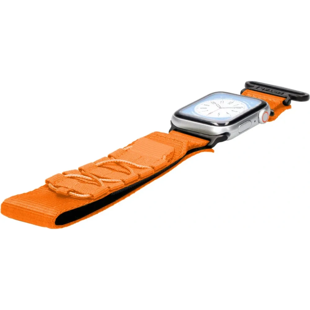 Sportowy pasek do zegarka Bizon Strap Watch Adventure do Apple Watch 44/45/46/49 mm pomarańczowy