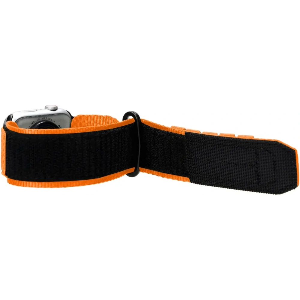 Sportowy pasek do zegarka Bizon Strap Watch Adventure do Apple Watch 44/45/46/49 mm pomarańczowy