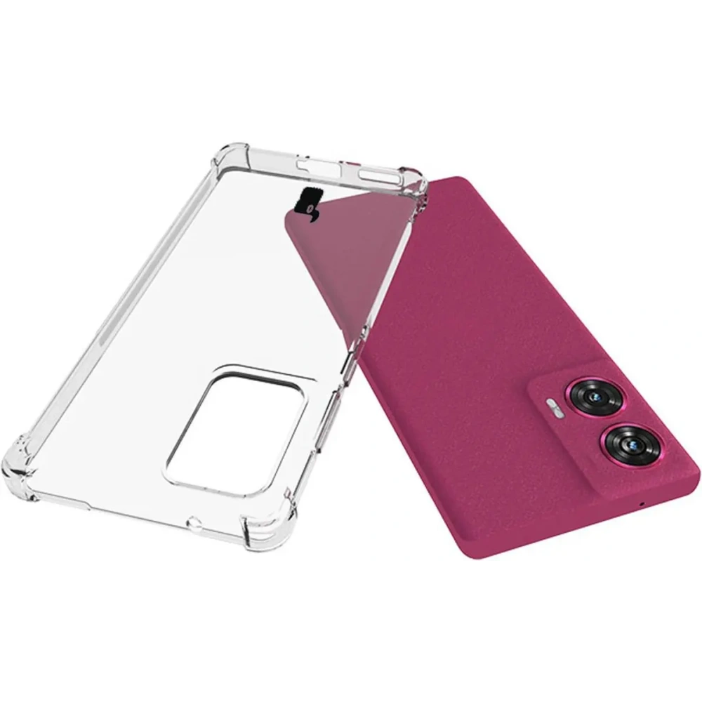 Elastyczne etui Bizon Case Salpa do Motorola Edge 50 Fusion przezroczyste