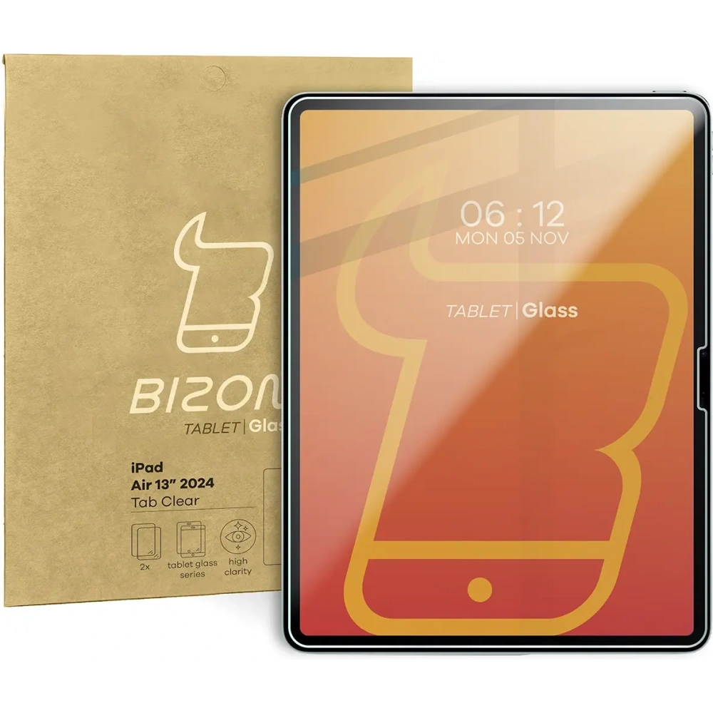 Szkło hartowane Bizon Glass Tab Clear do iPad Air 13" 2024 [2 PACK]