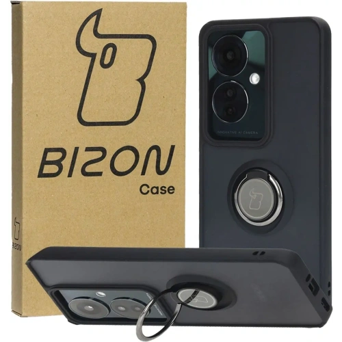 Kup Etui s úchytem na prst Bizon Case Hybrid Ring pro Oppo Reno11 F 5G kouřové s černým rámem - BIZ4897 - {ean13} - Sklep Home Screen