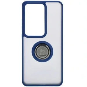 Buy Bizon Case Hybrid Ring Oppo Reno11 F 5G smoky with a navy blue frame - BIZ4898 - {ean13} - Home Screen Store Europe