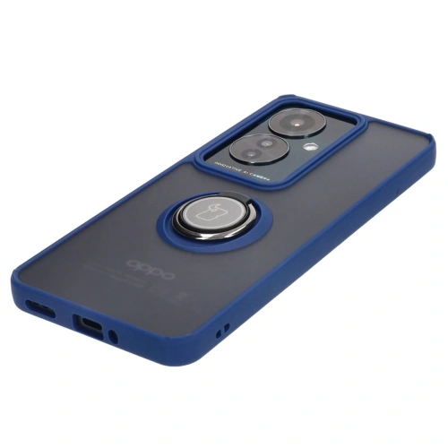 Kup Bizon Case Hybrid Ring Oppo Reno11 F 5G fumuriu cu un cadru bleu marin - BIZ4898 - {ean13} - Sklep Home Screen