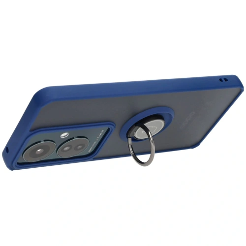 Kup Bizon Case Hybrid Ring Oppo Reno11 F 5G fumuriu cu un cadru bleu marin - BIZ4898 - {ean13} - Sklep Home Screen