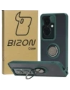 Bizon Case Hybrid Ring Oppo Reno11 F 5G smoky with a dark green frame