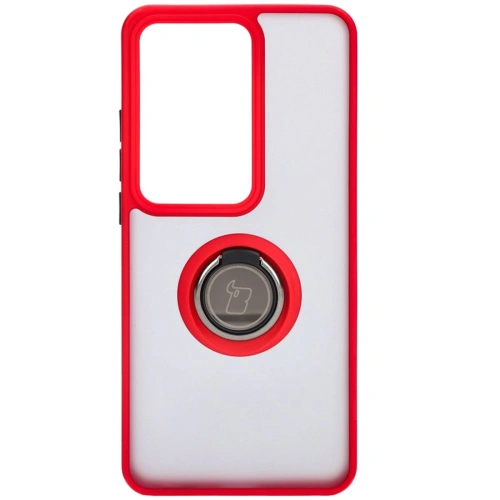 Buy Bizon Case Hybrid Ring Oppo Reno11 F 5G smoky with a red frame - BIZ5471 - {ean13} - Home Screen Store Europe