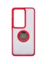 Buy Bizon Case Hybrid Ring Oppo Reno11 F 5G smoky with a red frame - BIZ5471 - {ean13} - Home Screen Store Europe