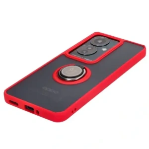 Buy Bizon Case Hybrid Ring Oppo Reno11 F 5G smoky with a red frame - BIZ5471 - {ean13} - Home Screen Store Europe