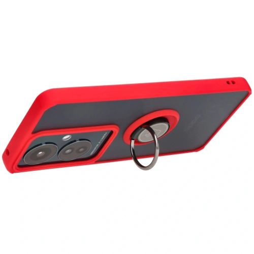 Buy Bizon Case Hybrid Ring Oppo Reno11 F 5G smoky with a red frame - BIZ5471 - {ean13} - Home Screen Store Europe