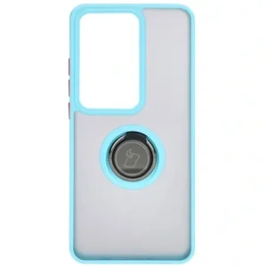 Buy Bizon Case Hybrid Ring Oppo Reno11 F 5G smoky with a light blue frame - BIZ5472 - {ean13} - Home Screen Store Europe