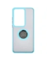 Kup Etui z uchwytem na palec Bizon Case Hybrid Ring do Oppo Reno11 F 5G przydymione z jasnoniebieską ramką - BIZ5472 - {ean13} - Sklep Home Screen