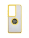 Kup Etui z uchwytem na palec Bizon Case Hybrid Ring do Oppo Reno11 F 5G przydymione z żółtą ramką - BIZ5473 - {ean13} - Sklep Home Screen