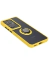 Kup Etui z uchwytem na palec Bizon Case Hybrid Ring do Oppo Reno11 F 5G przydymione z żółtą ramką - BIZ5473 - {ean13} - Sklep Home Screen