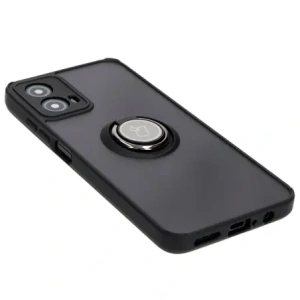 Kup Etui z uchwytem na palec Bizon Case Hybrid Ring do Motorola Moto G34 5G kouřové s černým rámečkem - BIZ4903 - {ean13} - Sklep Home Screen