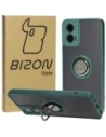 Kup Etui z uchwytem na palec Bizon Case Hybrid Ring do Motorola Moto G34 5G kouřové s tmavě zeleným rámem - BIZ4905 - {ean13} - Sklep Home Screen