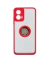 Kup Etui z uchwytem na palec Bizon Case Hybrid Ring do Motorola Moto G34 5G przydymione z czerwoną ramką - BIZ4906 - {ean13} - Sklep Home Screen