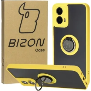 Kup Bizon Case Hybrid Ring Motorola Moto G34 5G füstös sárga kerettel - BIZ4908 - {ean13} - Sklep Home Screen