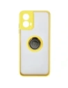 Kup Etui z uchwytem na palec Bizon Case Hybrid Ring do Motorola Moto G34 5G przydymione z żółtą ramką - BIZ4908 - {ean13} - Sklep Home Screen