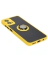 Kup Etui z uchwytem na palec Bizon Case Hybrid Ring do Motorola Moto G34 5G przydymione z żółtą ramką - BIZ4908 - {ean13} - Sklep Home Screen