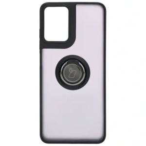 Kup Etui z uchwytem na palec Bizon Case Hybrid Ring do Motorola Moto G04 / G24 / G24 Power przydymione z czarną ramką - BIZ4910 - {ean13} - Sklep Home Screen