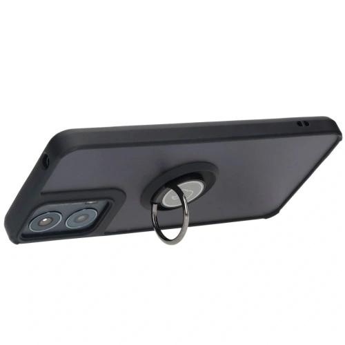 Kup Etui s úchytem na prst Bizon Case Hybrid Ring pro Motorola Moto G04 / G24 / G24 Power kouřové s černým rámečkem - BIZ4910 - {ean13} - Sklep Home Screen