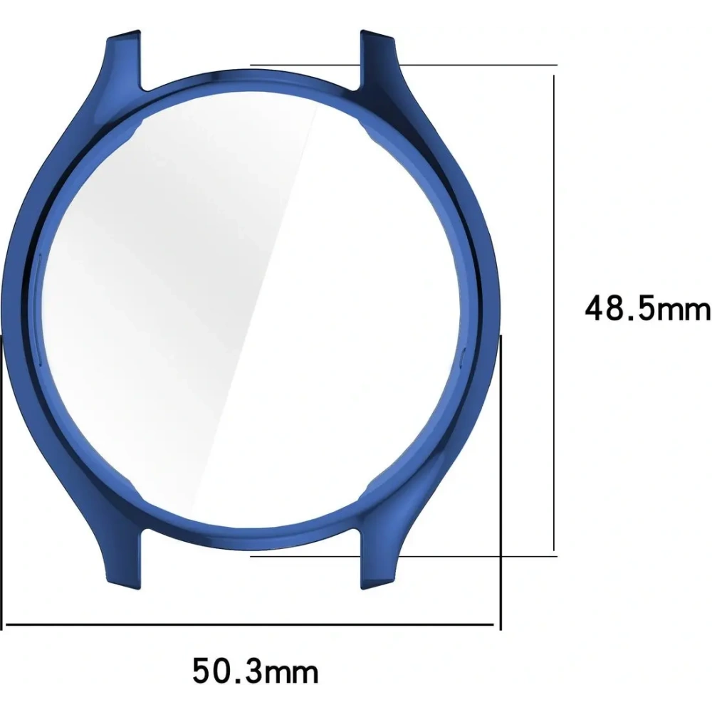 Etui z osłoną ekranu Bizon Case Watch Felipe do Xiaomi Watch 2 niebieskie