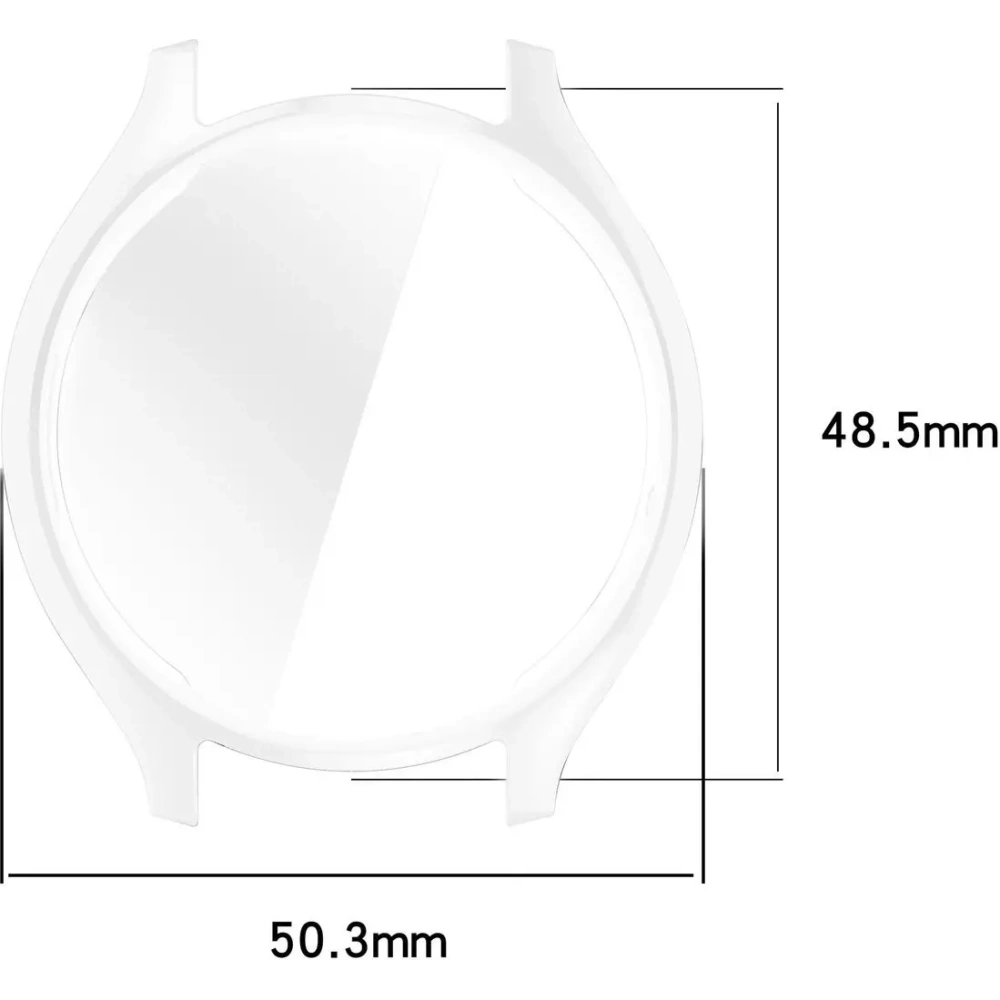 Etui z osłoną ekranu Bizon Case Watch Felipe do Xiaomi Watch 2 przezroczyste