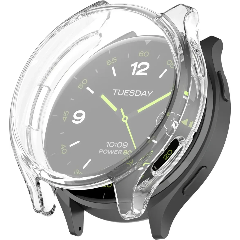 Etui z osłoną ekranu Bizon Case Watch Felipe do Xiaomi Watch 2 przezroczyste