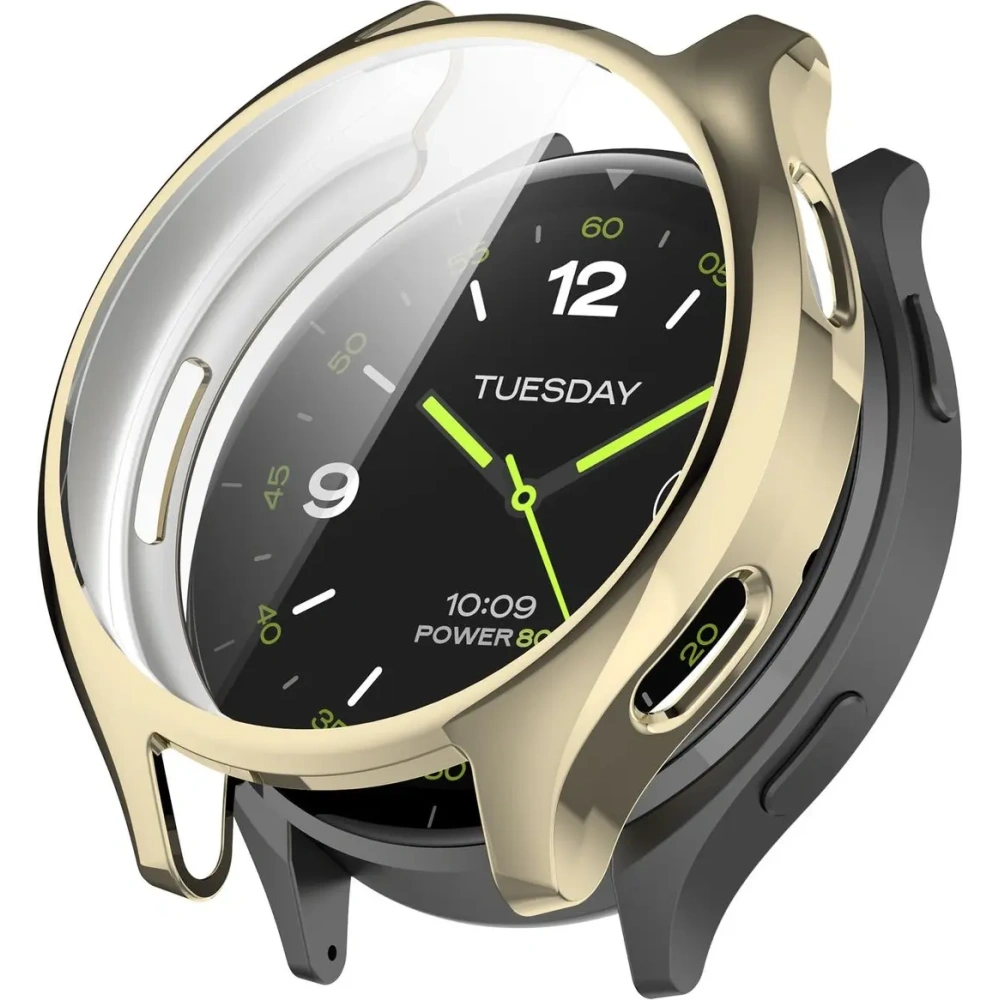 Etui z osłoną ekranu Bizon Case Watch Felipe do Xiaomi Watch 2 złote