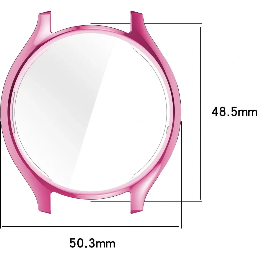 Etui z osłoną ekranu Bizon Case Watch Felipe do Xiaomi Watch 2 różowe