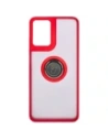 Kup Etui s úchytem na prst Bizon Case Hybrid Ring pro Motorola Moto G04 / G24 / G24 Power kouřové s červeným rámečkem - BIZ5489 - {ean13} - Sklep Home Screen