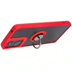 Kup Etui z uchwytem na palec Bizon Case Hybrid Ring do Motorola Moto G04 / G24 / G24 Power przydymione z czerwoną ramką - BIZ5489 - {ean13} - Sklep Home Screen