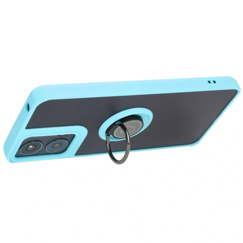 Kup Bizon Case Hybrid Ring Motorola Moto G04 / G24 / G24 Power füstös világoskék kerettel - BIZ5490 - {ean13} - Sklep Home Screen