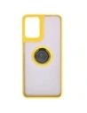 Buy Bizon Case Hybrid Ring Motorola Moto G04 / G24 / G24 Power smoky with a yellow frame - BIZ5492 - {ean13} - Home Screen Store Europe