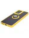 Buy Bizon Case Hybrid Ring Motorola Moto G04 / G24 / G24 Power smoky with a yellow frame - BIZ5492 - {ean13} - Home Screen Store Europe