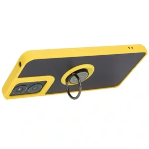 Kup Bizon Case Hybrid Ring Motorola Moto G04 / G24 / G24 Power füstös színű, sárga kerettel - BIZ5492 - {ean13} - Sklep Home Screen