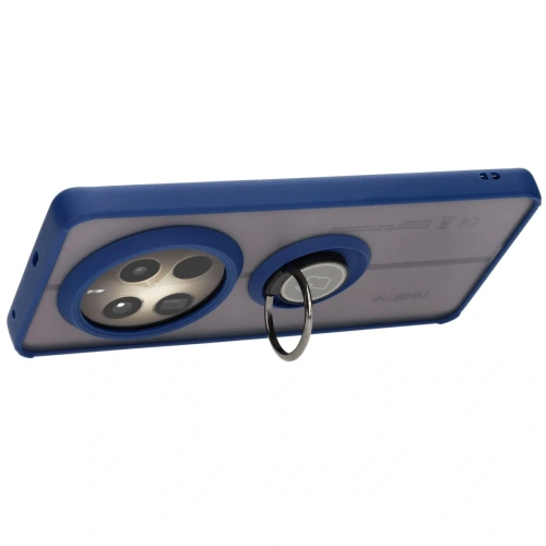 Buy Bizon Case Hybrid Ring Realme 12 Pro / 12 Pro+ smoky with a navy blue frame - BIZ5499 - {ean13} - Home Screen Store Europe