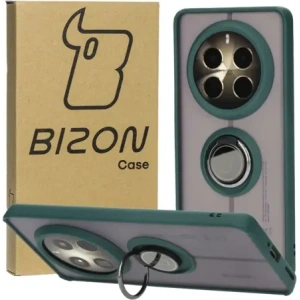 Buy Bizon Case Hybrid Ring Realme 12 Pro / 12 Pro+ smoky with a dark green frame - BIZ5500 - {ean13} - Home Screen Store Europe