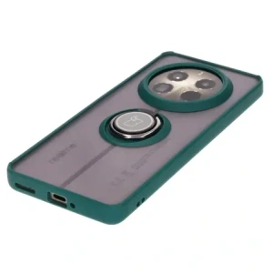 Kup Etui z uchwytem na palec Bizon Case Hybrid Ring do Realme 12 Pro / 12 Pro+ przydymione z ciemnozieloną ramką - BIZ5500 - {ean13} - Sklep Home Screen