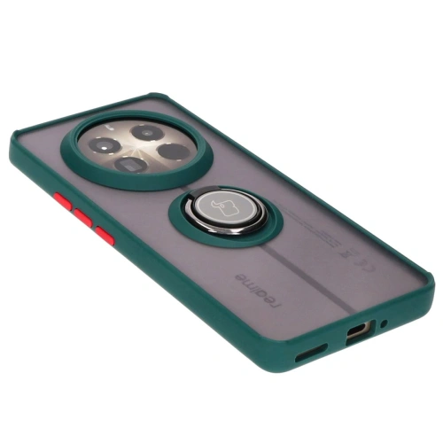 Buy Bizon Case Hybrid Ring Realme 12 Pro / 12 Pro+ smoky with a dark green frame - BIZ5500 - {ean13} - Home Screen Store Europe