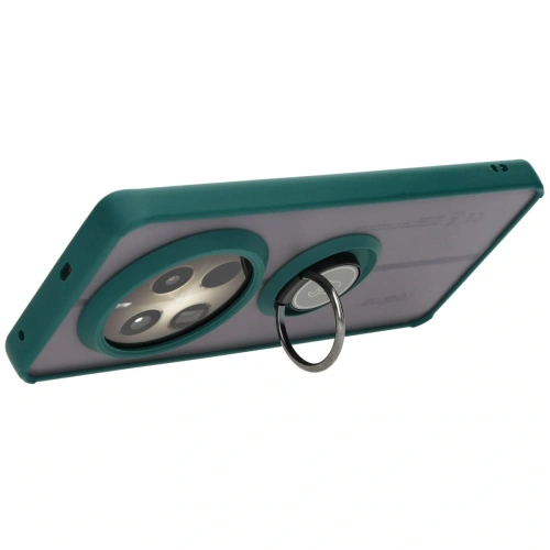 Buy Bizon Case Hybrid Ring Realme 12 Pro / 12 Pro+ smoky with a dark green frame - BIZ5500 - {ean13} - Home Screen Store Europe