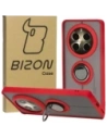 Bizon Case Hybrid Ring Realme 12 Pro / 12 Pro+ smoky with a red frame