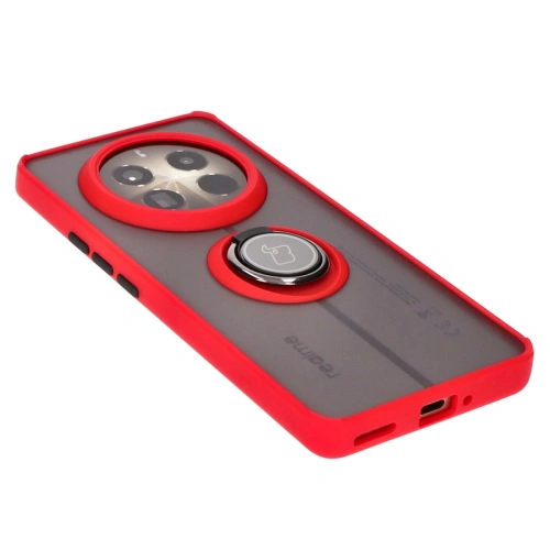 Buy Bizon Case Hybrid Ring Realme 12 Pro / 12 Pro+ smoky with a red frame - BIZ4930 - {ean13} - Home Screen Store Europe