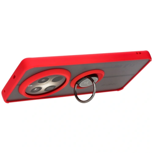 Buy Bizon Case Hybrid Ring Realme 12 Pro / 12 Pro+ smoky with a red frame - BIZ4930 - {ean13} - Home Screen Store Europe